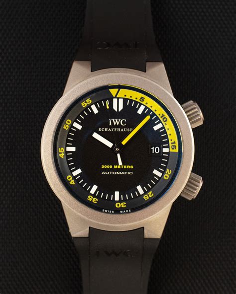 iwc aquatimer titanium strap|IWC aquatimer.